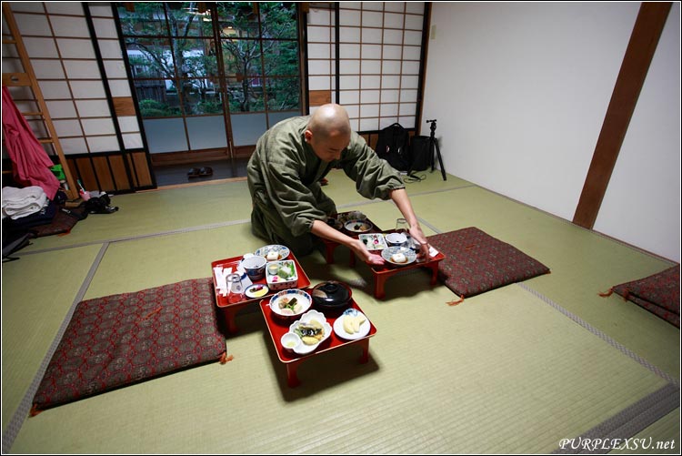 “惠光院（Eko-in）”里提供的日式“精進料理”晚餐